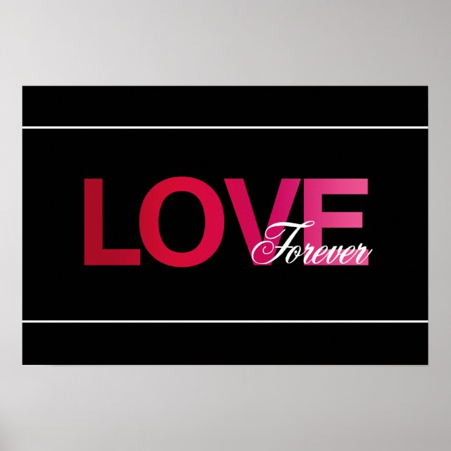 Affiches Love Forever Art Print (Devant)