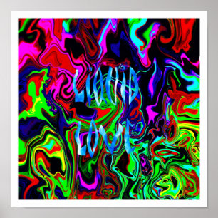 Affiches Love Liquid ~ Imprimer avec des bords blancs.