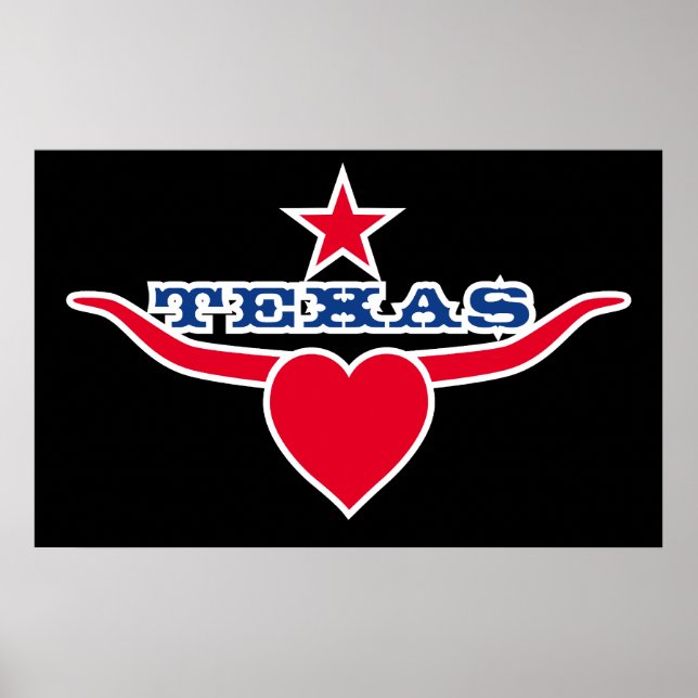 Affiches Love Texas (Devant)