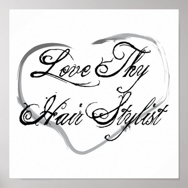 Affiches Love Thair Stylist (Devant)