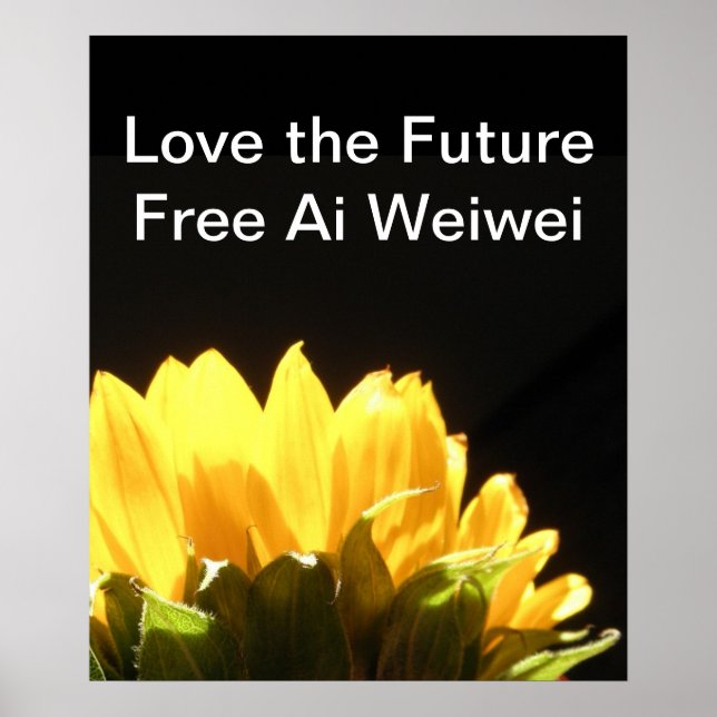 Affiches " Love the Future - Free Ai Weiwei " Grandes affic (Devant)