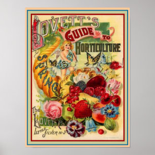 Affiches Lovett's 1895 Horticulture Guide 12x16