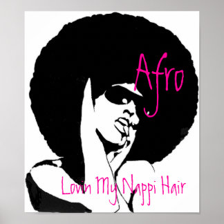 AFFICHES LOVIN MES CHEVEUX NAPPI