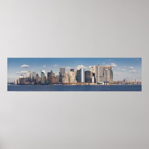 Affiches Lower Manhattan Skyline Panoramic 2006 Imprimer