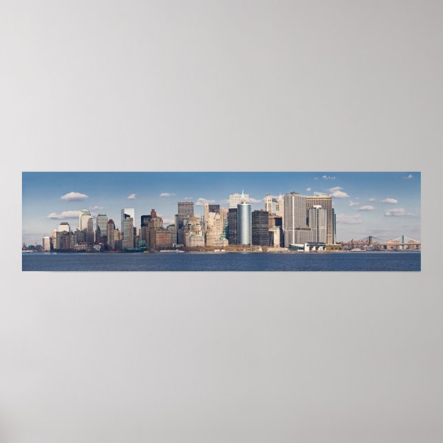 Affiches Lower Manhattan Skyline Panoramic 2006 Imprimer (Devant)