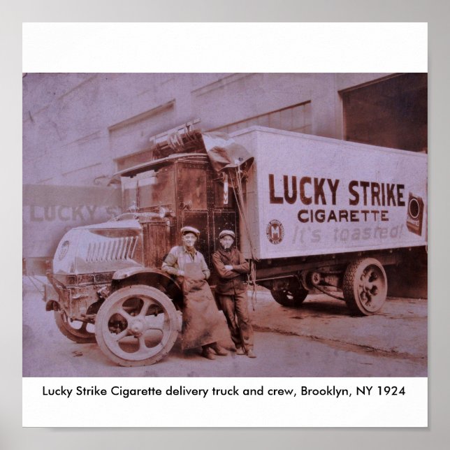 Affiches LS Truck Print Copy, Lucky Strike Cigarette del... (Devant)