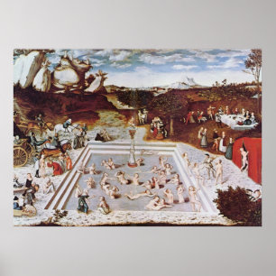 Affiches Lucas Cranach l'aîné la fontaine de la jeunesse