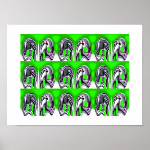Affiches Lucky green art