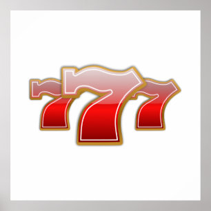 Affiches Lucky Sevens - Slot Machine Jackpot