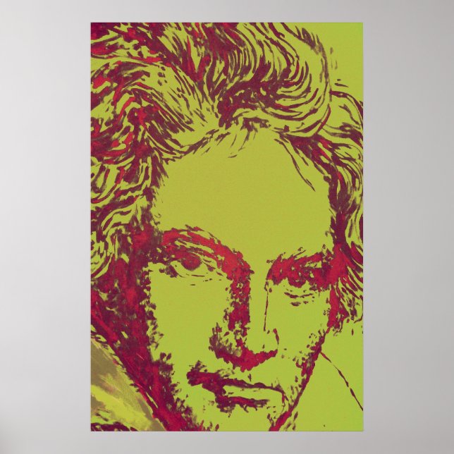 Affiches Ludwig Van Beethoven Art numérique (Devant)