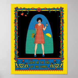 Affiches Lumière À La Fin De L'Affiche Tunnel_B_8x10