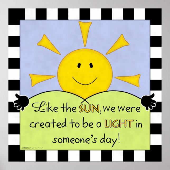 Affiches Lumière dans le soleil du jour de quelqu’un (Devant)