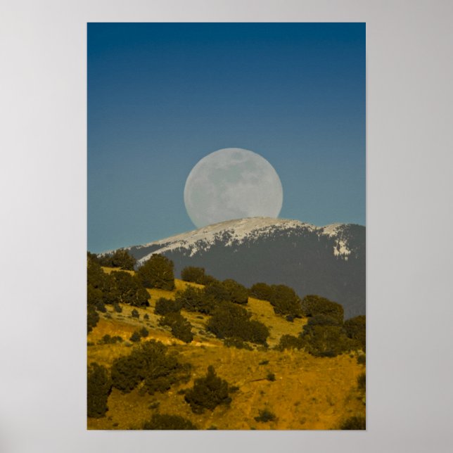 Affiches Lune au-dessus des monts Sangre de Cristo, (Devant)