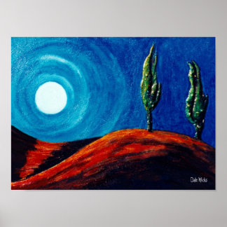 Affiches Lune de cyprès