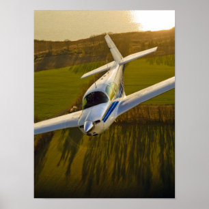 Affiches Lune en or clair