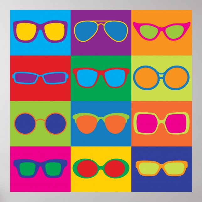 Affiches Lunettes de vue Pop Art (Devant)
