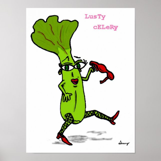 Affiches Lusty Celery Imprimer (Devant)