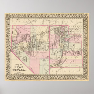 Affiches L'Utah, Nevada 2