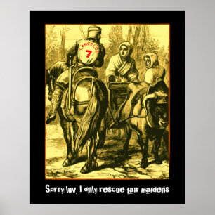 Affiches Luv désolé, je secours seulement les jeunes filles