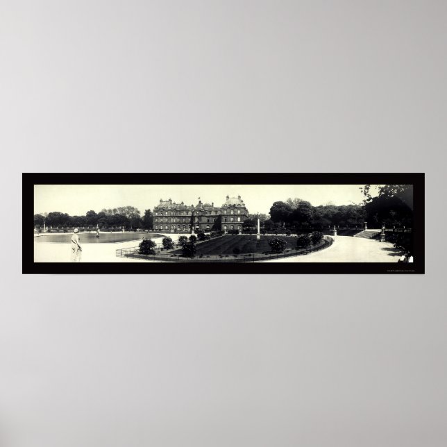 Affiches Luxembourg à Paris Photo 1909 (Devant)