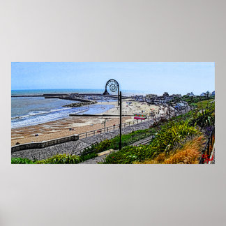 Affiches Lyme Regis Beach et le Cobb