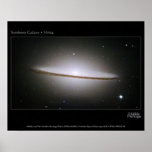 Affiches M104 Sombrero Galaxy