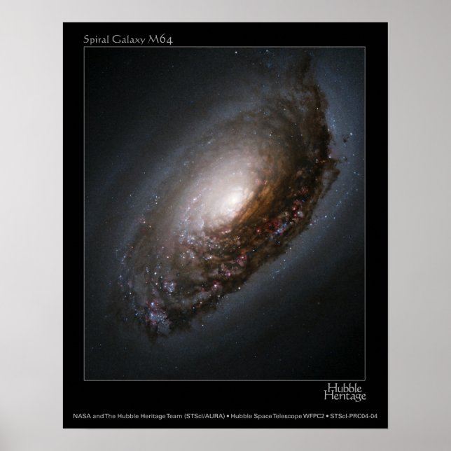 Affiches M65 "Black Eye Galaxy" (Devant)
