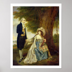 Affiches M. et Mme Fraser, c.1785-90 (huile sur la toile)
