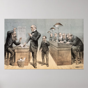 Affiches M. Gladstone et ses commis