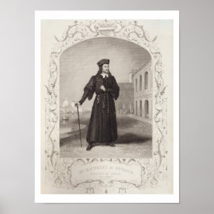 Affiches M. Macready comme Shylock, scène 3 de la Loi I,