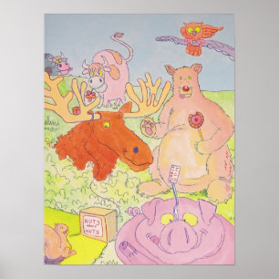 Affiches M. Moose et ses amis (partie 1 d'un triptyque)