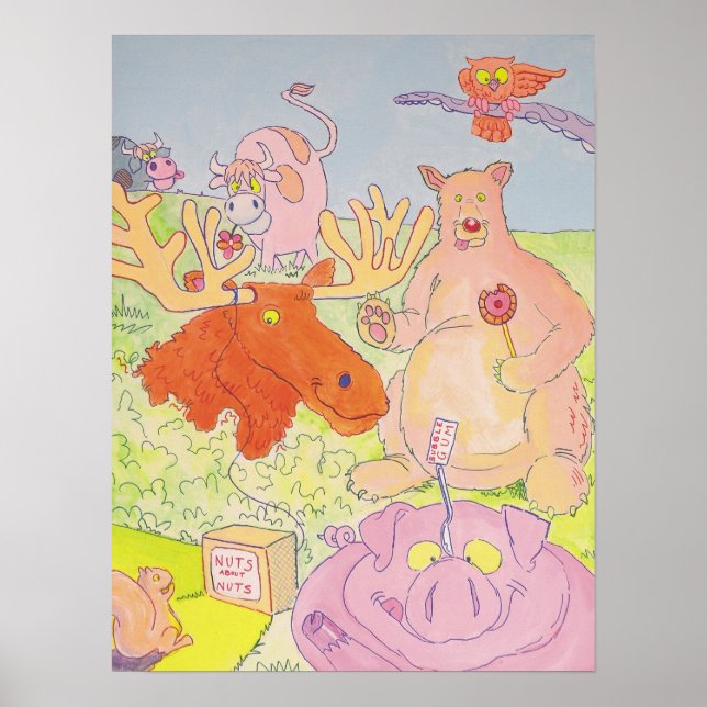 Affiches M. Moose et ses amis (partie 1 d'un triptyque) (Devant)