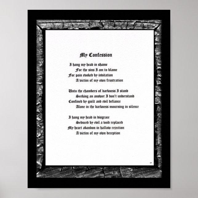 Affiches Ma confession (Devant)