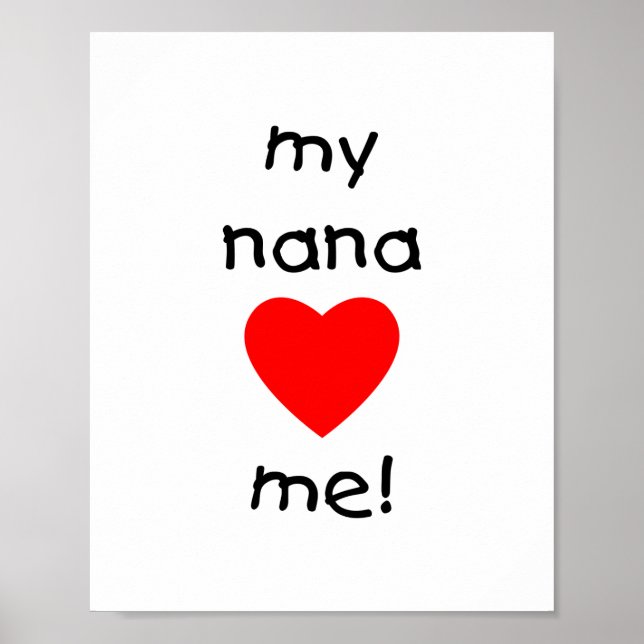 Affiches ma nana m'aime (Devant)
