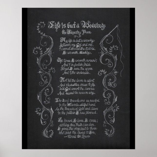 Affiches Ma vie n'est qu'un tissage (Devant)