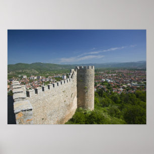 Affiches MACÉDOINE, Ohrid. Château de Car Samoil /