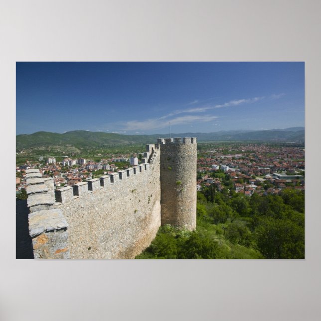 Affiches MACÉDOINE, Ohrid. Château de Car Samoil / (Devant)