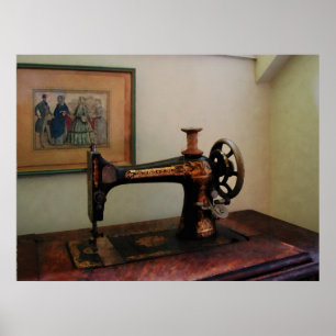 Affiches Machine à coudre et lithographie