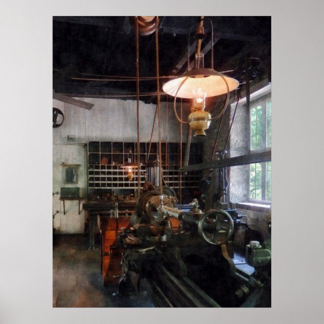 Affiches Machine Shopping Avec Lanterne (Devant)