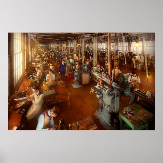 Affiches Machiniste - Travail manuel 1904 (Devant)