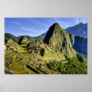 Affiches Machu Picchu antique, dernier refuge des