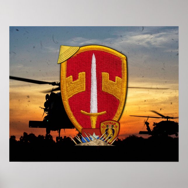 Affiches MACV Conseillers militaires Patch de guerre du Vie (Devant)