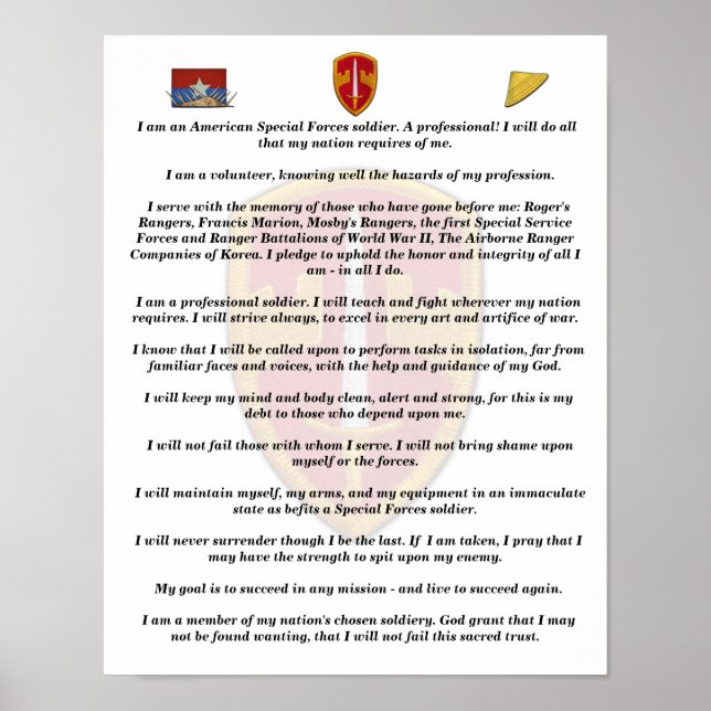 Affiches MACV SOG Vietnam anciens vétérans de guerre (Devant)