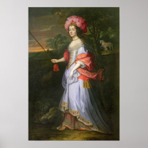 Affiches Madame dans le costume de mascarade, c.1679