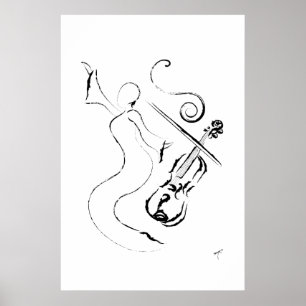 Affiches Madame de la Nouvelle-Orléans - violon sur la