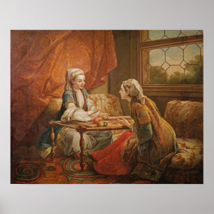 Affiches Madame de Pompadour dans le rôle du fortuneteller