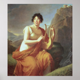 Affiches Madame de Stael comme Corinne, 1809