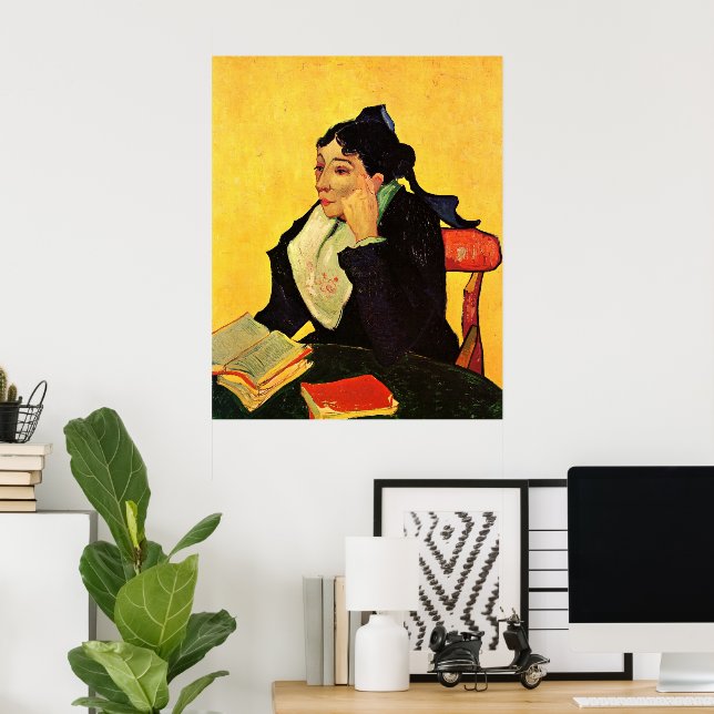 Affiches Madame Ginoux avec des livres de Vincent van Gogh (Bureau à domicile)