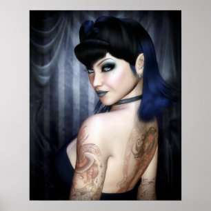 Affiches Madame Sophie Vampire Queen Poster/copie de toile