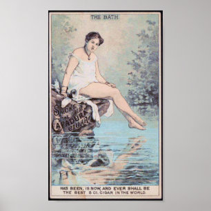 Affiches Madame Vintage Cigar Ad de Bath